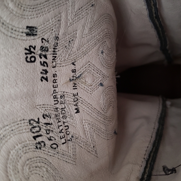 ABILENE genuine leather western cowboy women tall boots grey - Picture 2 of 5